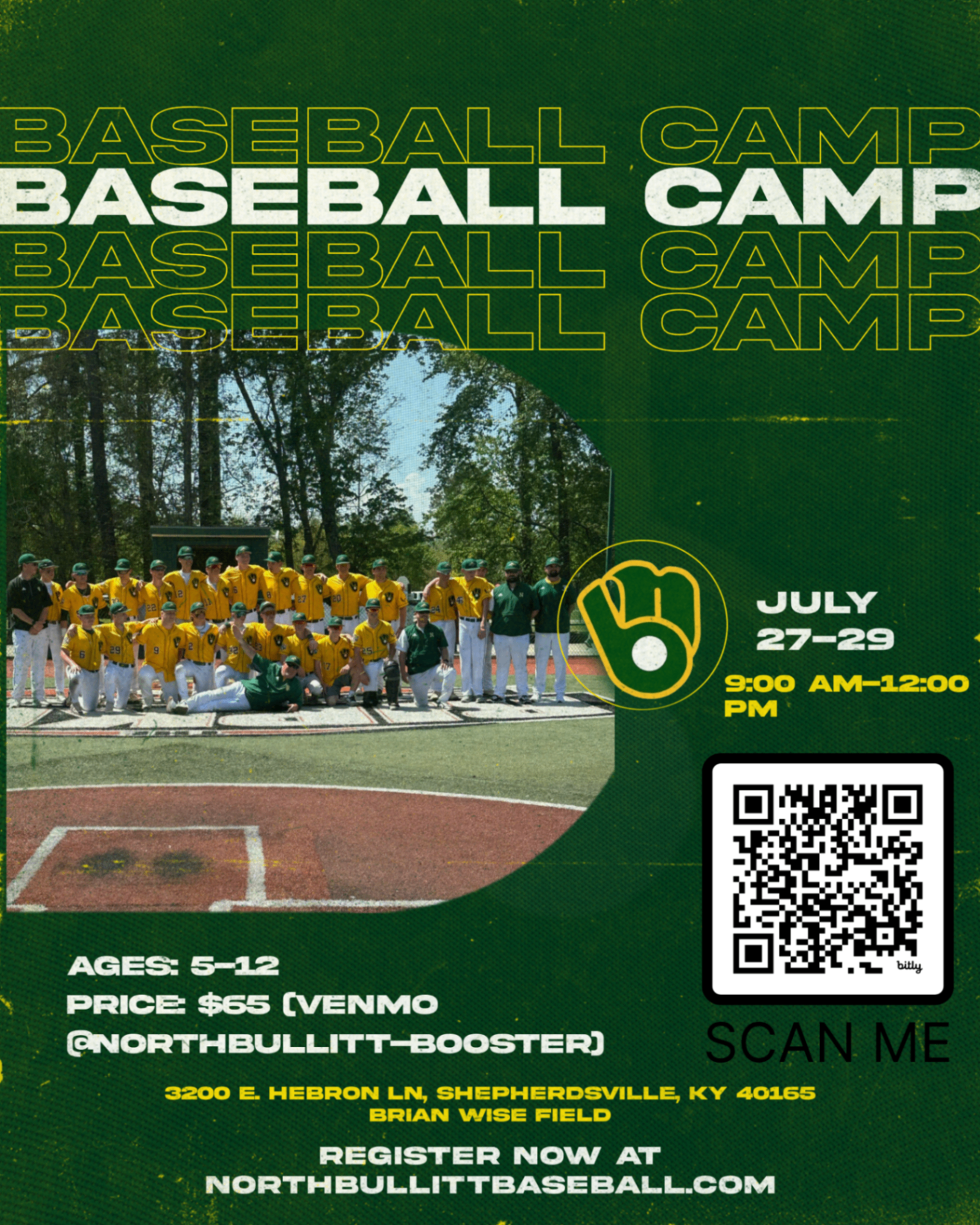 Baseball Camp — July 27-29